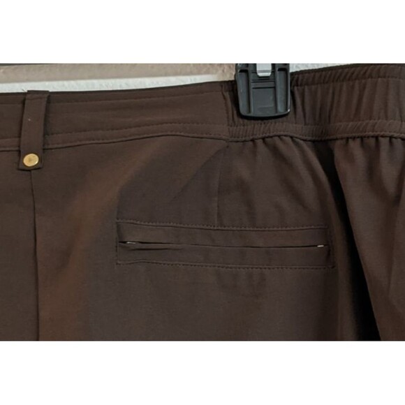 Women's CHICO'S ZENERGY Brown Poly/Spandex Athletic Casual Pants 2 Short 10/12 - Picture 7 of 11